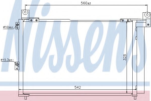 940143 Condensator, climatizare NISSENS 