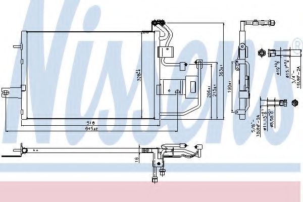 940317 Condensator, climatizare NISSENS 