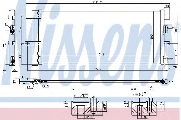 940626 Condensator, climatizare NISSENS 