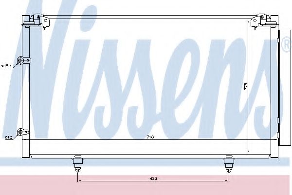94757 Condensator, climatizare NISSENS 