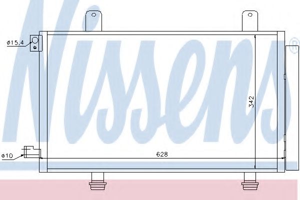 94979 Condensator, climatizare NISSENS 