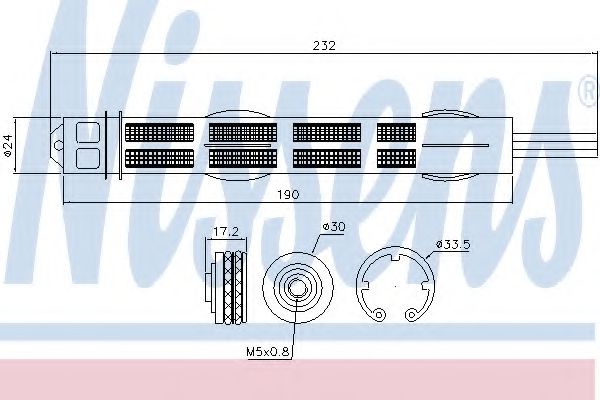 95455 uscator,aer conditionat NISSENS 