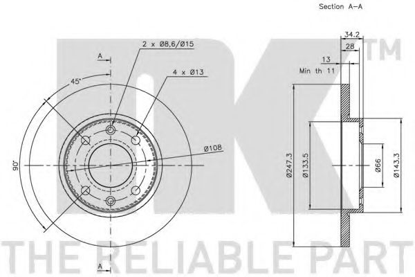 Disc frana 3
