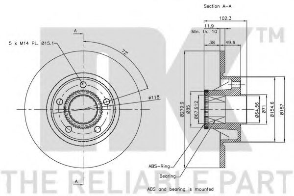 Disc frana 3
