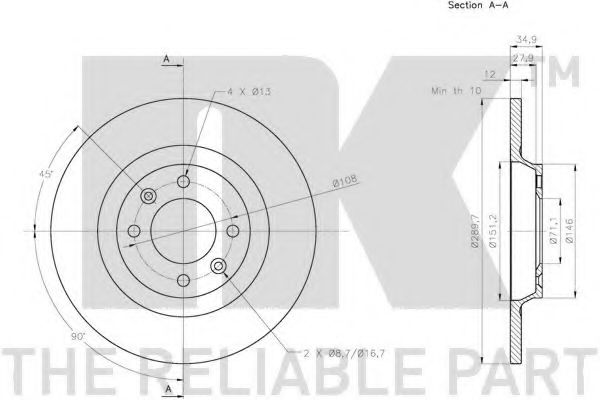 Disc frana 3