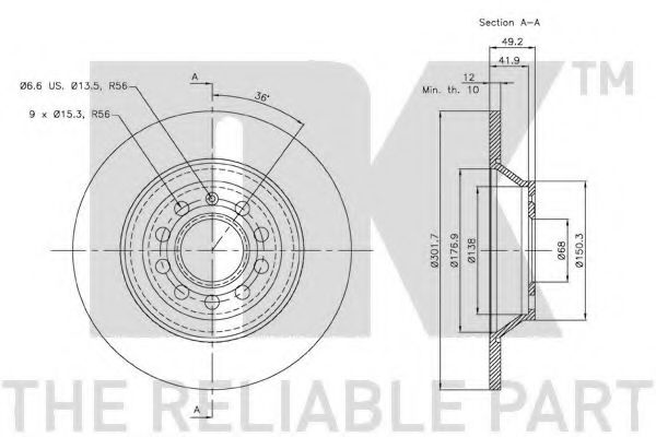Disc frana 3
