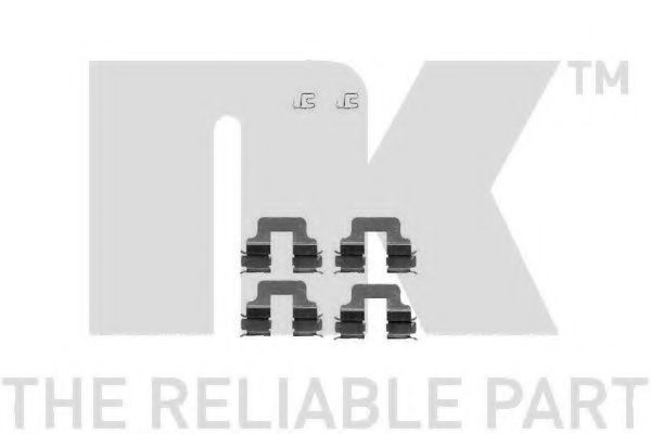 Set accesorii, placute frana