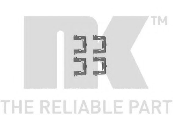 79321715 Set accesorii, placute frana NK 