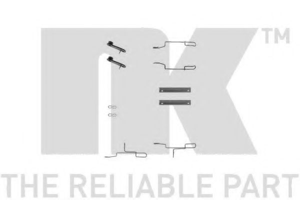 Set accesorii, placute frana