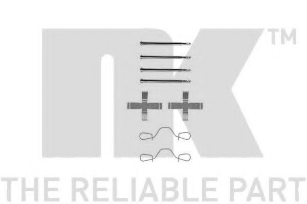 Set accesorii, placute frana