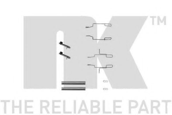 Set accesorii, placute frana