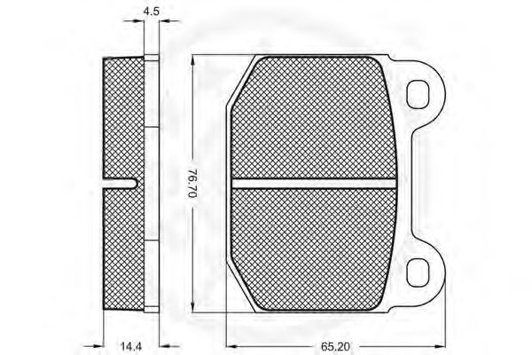 set placute frana,frana disc 2