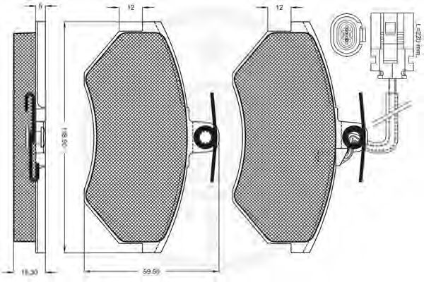 set placute frana,frana disc 2