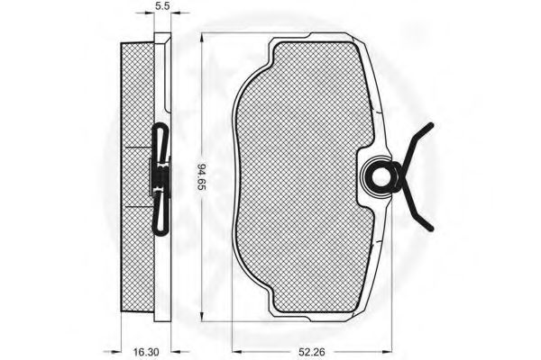 set placute frana,frana disc 2