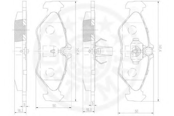 set placute frana,frana disc 3