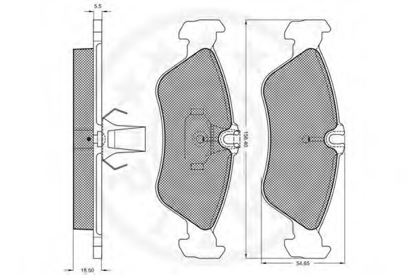 set placute frana,frana disc 3