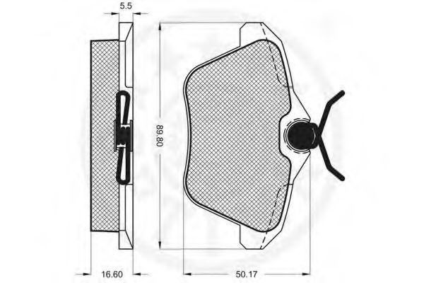 set placute frana,frana disc 3