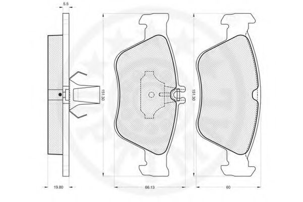 set placute frana,frana disc 3