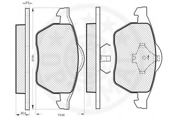 set placute frana,frana disc 3