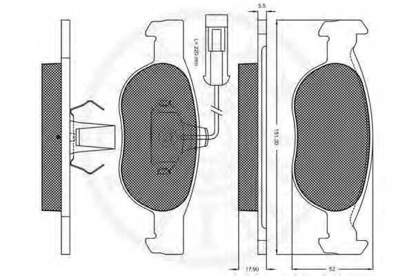 set placute frana,frana disc 2
