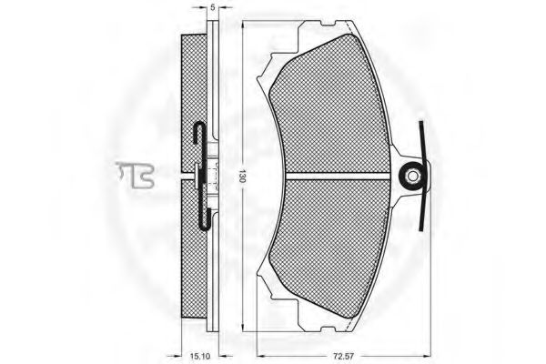 set placute frana,frana disc 3