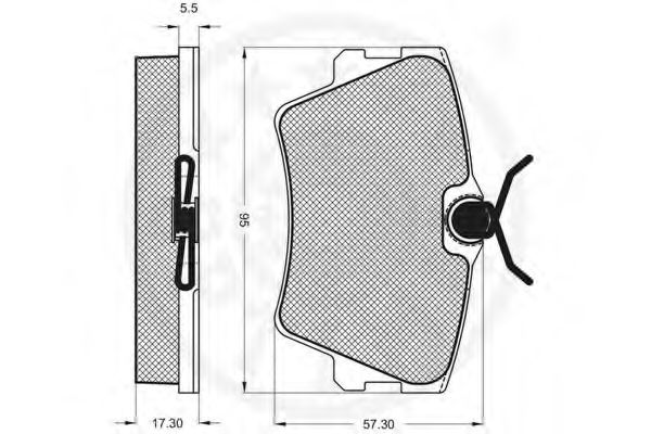 set placute frana,frana disc 2