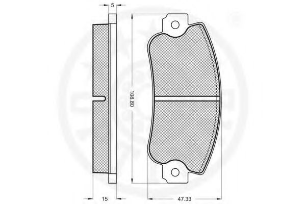 set placute frana,frana disc 2