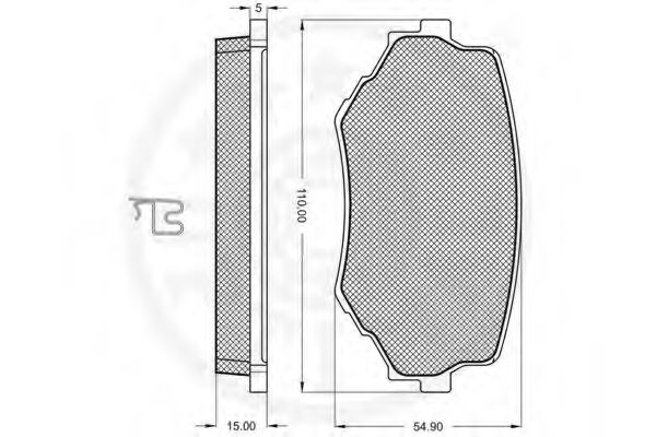 set placute frana,frana disc 2