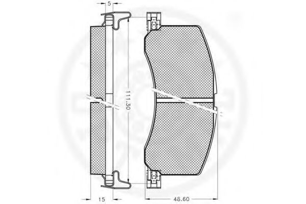 set placute frana,frana disc 2