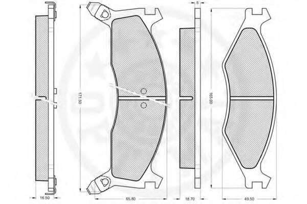 set placute frana,frana disc 3