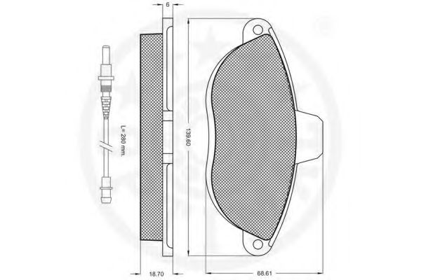 set placute frana,frana disc 3