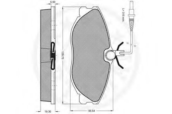 set placute frana,frana disc 3