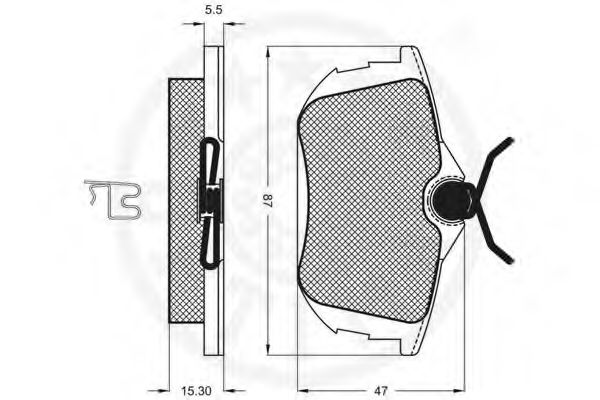 set placute frana,frana disc 3