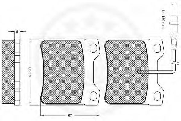 set placute frana,frana disc 3