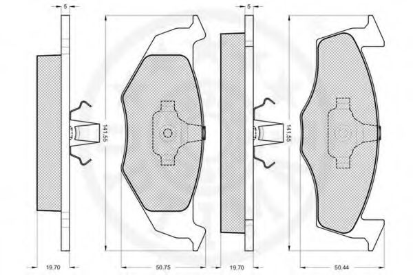 set placute frana,frana disc 3