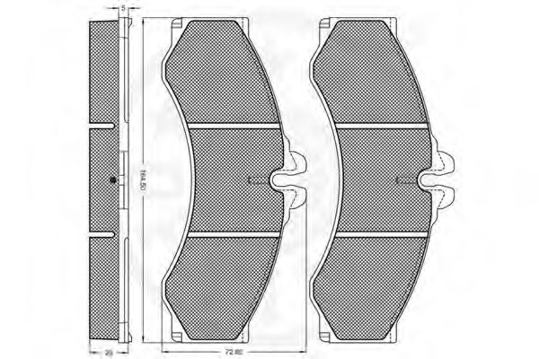 set placute frana,frana disc 3