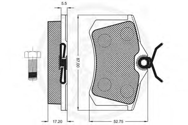 set placute frana,frana disc 2