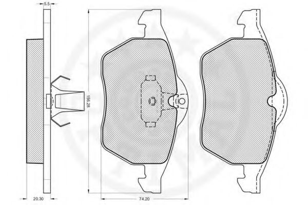 set placute frana,frana disc 3