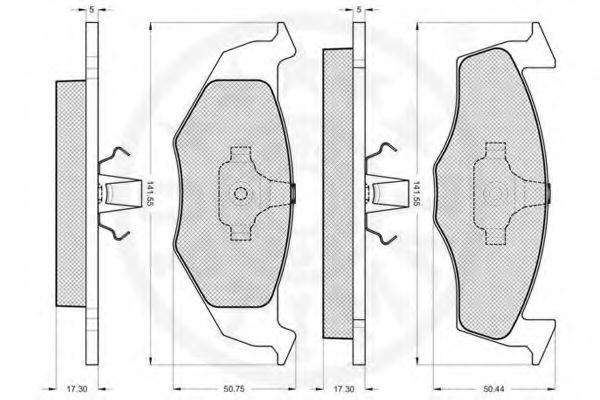 set placute frana,frana disc 3