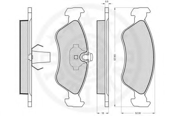 set placute frana,frana disc 3