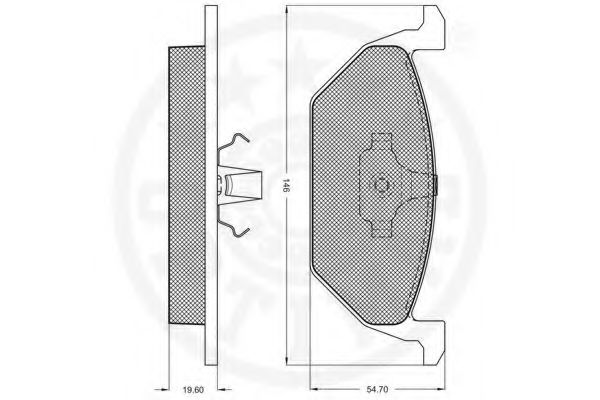 set placute frana,frana disc 3