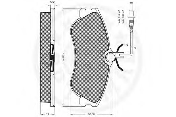 set placute frana,frana disc 3