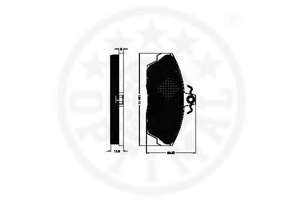 set placute frana,frana disc 2