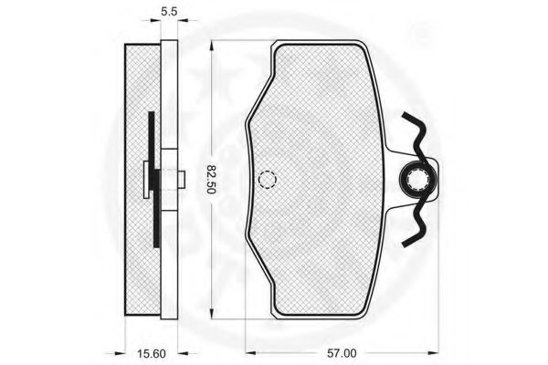 set placute frana,frana disc 2