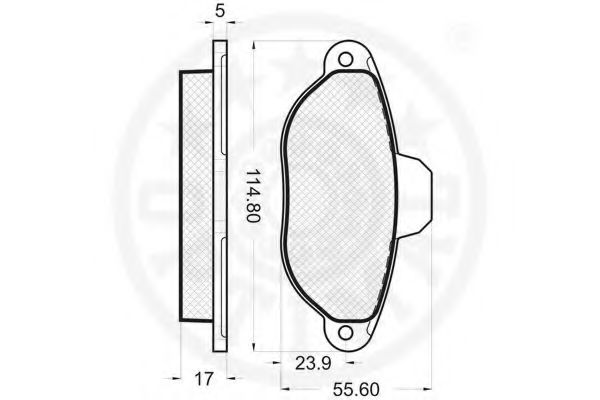 set placute frana,frana disc 3