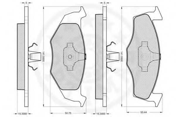 set placute frana,frana disc 3
