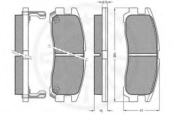 set placute frana,frana disc 3
