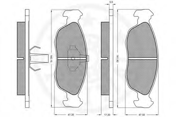 set placute frana,frana disc 3