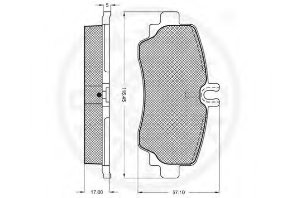 set placute frana,frana disc 3