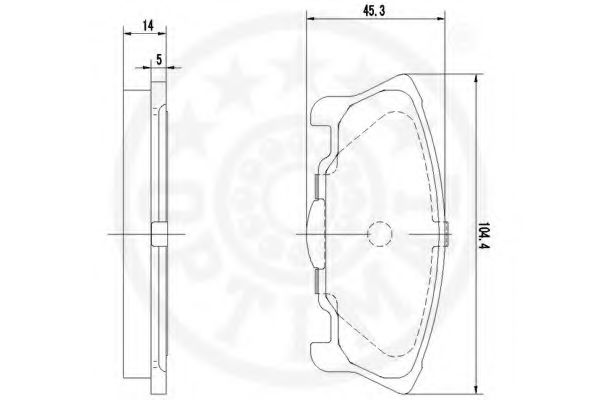 set placute frana,frana disc 3